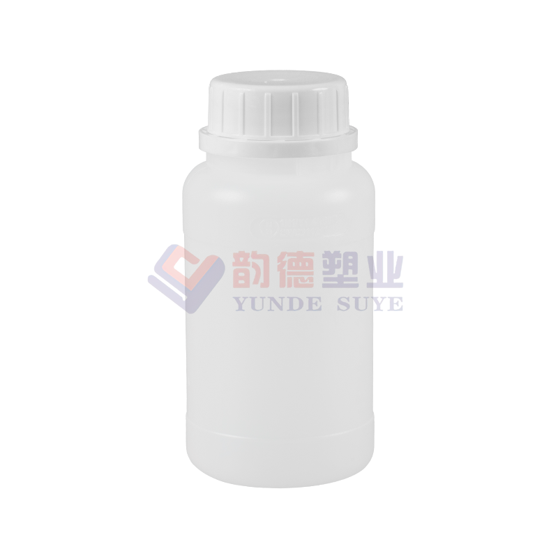 Auslaufsichere, verdickte, fluorierte HDPE-Rundflasche 250 ml-01