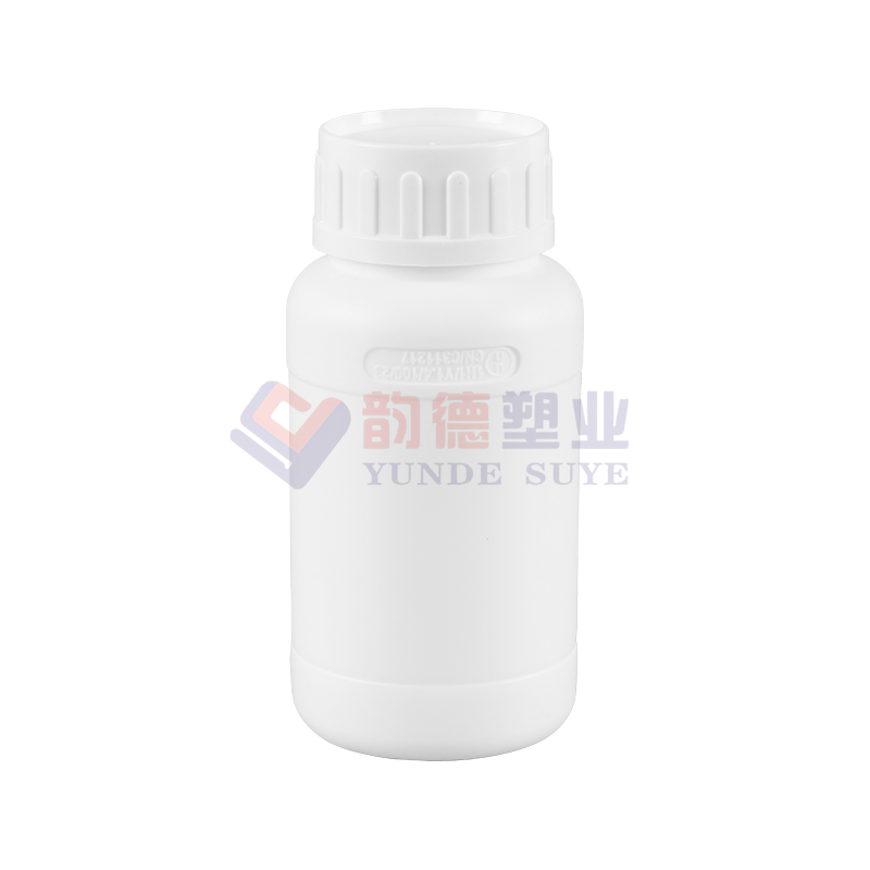 Reinweiße verdickte 300-ml-Fluorid-Rundflasche 250 ml-02 (verdickte Version)