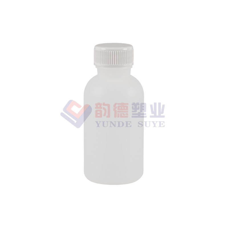 Chemisch verdickte runde HDPE-Flasche mit PP-Verschluss 100 ml-01 (A)